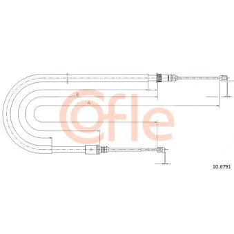 Tirette à câble, frein de stationnement COFLE