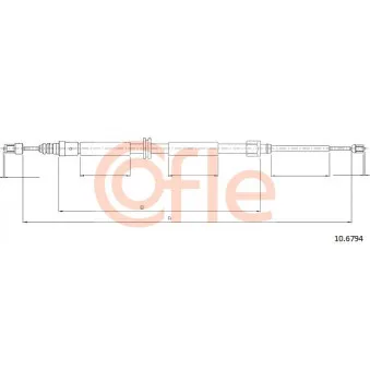 Tirette à câble, frein de stationnement COFLE