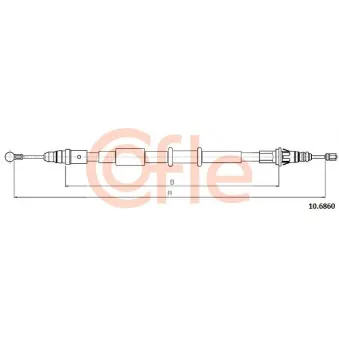 Tirette à câble, frein de stationnement COFLE