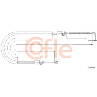 Tirette à câble, frein de stationnement COFLE