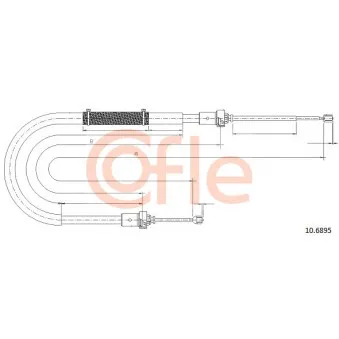 Tirette à câble, frein de stationnement COFLE