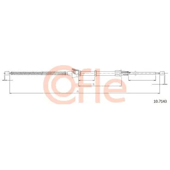 Tirette à câble, frein de stationnement COFLE
