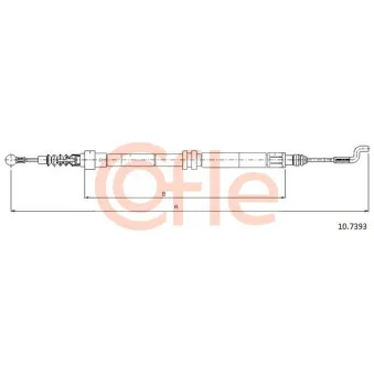 Tirette à câble, frein de stationnement COFLE