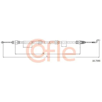 Tirette à câble, frein de stationnement COFLE