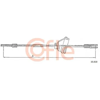 Tirette à câble, frein de stationnement COFLE 92.10.818