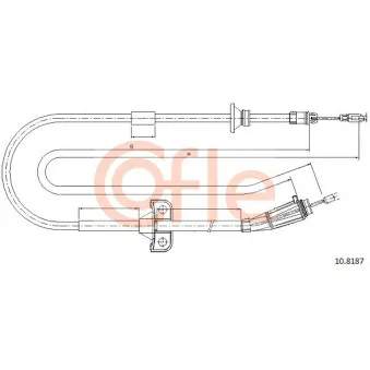 Tirette à câble, frein de stationnement COFLE