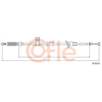Tirette à câble, frein de stationnement COFLE