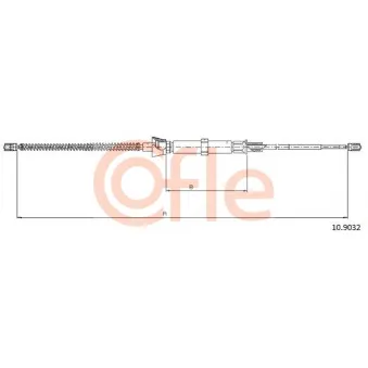 Tirette à câble, frein de stationnement COFLE 92.10.9032