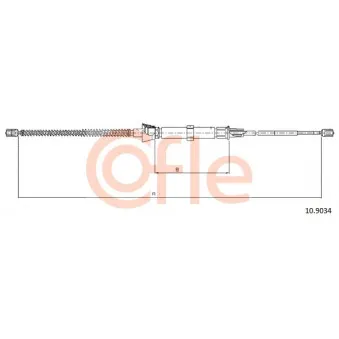 Tirette à câble, frein de stationnement COFLE