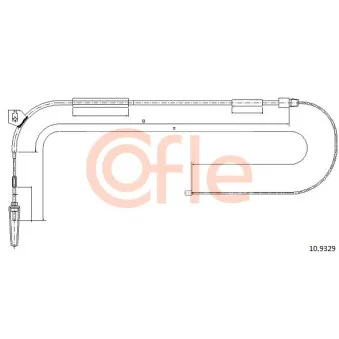 Tirette à câble, frein de stationnement COFLE