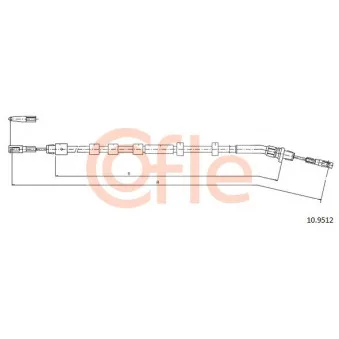 Tirette à câble, frein de stationnement COFLE