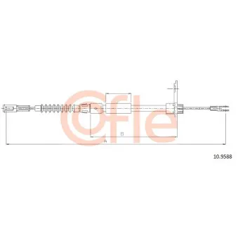 Tirette à câble, frein de stationnement COFLE