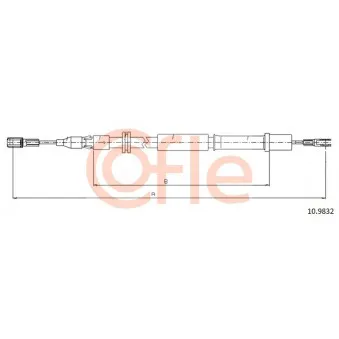Tirette à câble, frein de stationnement COFLE