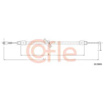 Tirette à câble, frein de stationnement COFLE