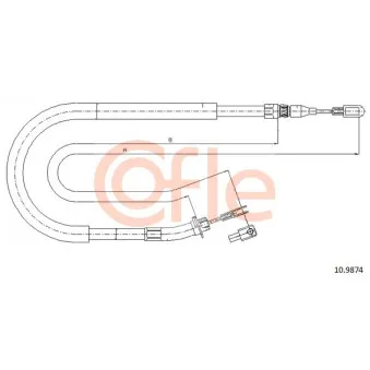 Tirette à câble, frein de stationnement COFLE