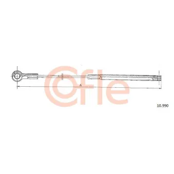 Tirette à câble, frein de stationnement COFLE 92.10.990