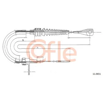 Câble d'accélération COFLE 92.11.0651