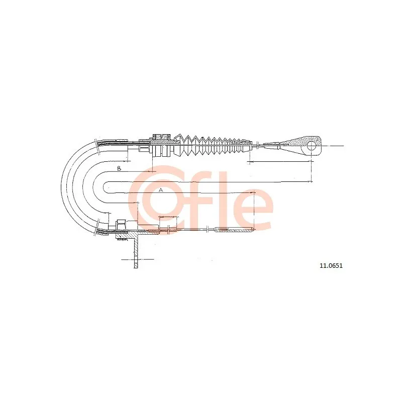Câble d'accélération COFLE 92.11.0651