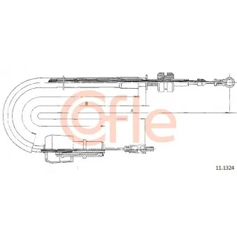 Câble d'accélération COFLE 92.11.1324