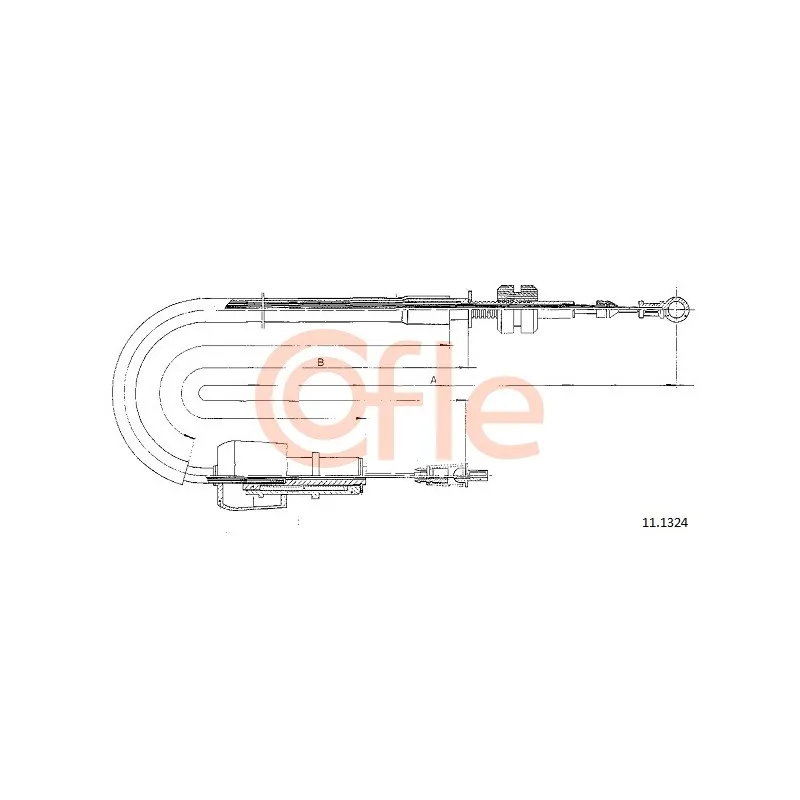 Câble d'accélération COFLE 92.11.1324