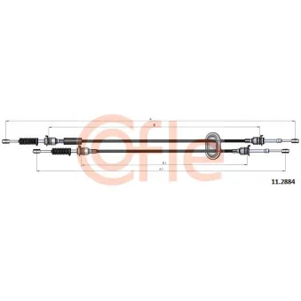 Tirette à câble, boîte de vitesse manuelle COFLE