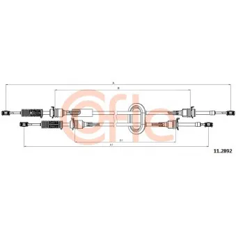 Tirette à câble, boîte de vitesse manuelle COFLE