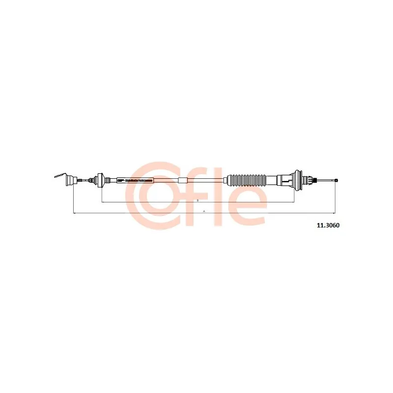 Tirette à câble, commande d'embrayage COFLE 92.11.3060