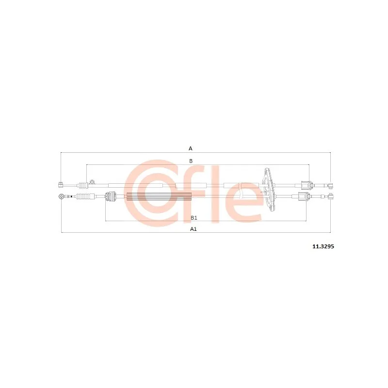 Tirette à câble, boîte de vitesse manuelle COFLE 92.11.3295