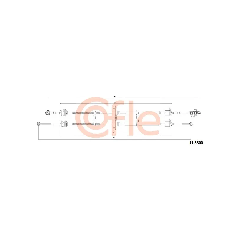 Tirette à câble, boîte de vitesse manuelle COFLE 92.11.3300