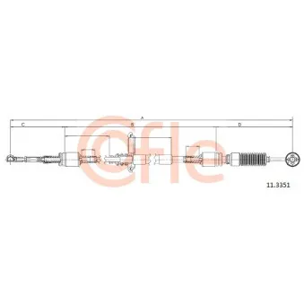 Tirette à câble, boîte de vitesse manuelle COFLE