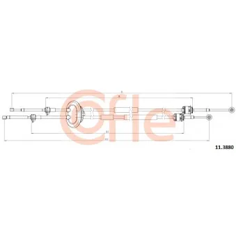 Tirette à câble, boîte de vitesse manuelle COFLE