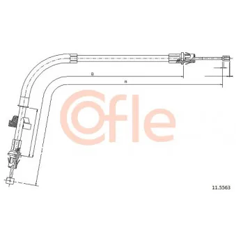 Tirette à câble, frein de stationnement COFLE