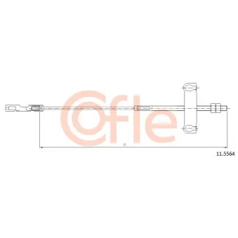 Tirette à câble, frein de stationnement COFLE