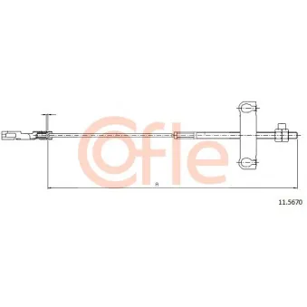 Tirette à câble, frein de stationnement COFLE