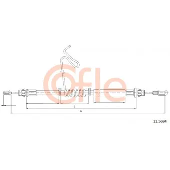 Tirette à câble, frein de stationnement COFLE