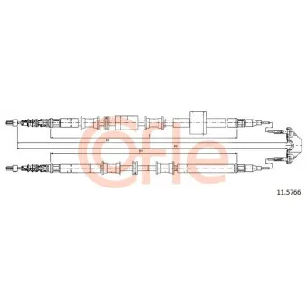 Tirette à câble, frein de stationnement COFLE