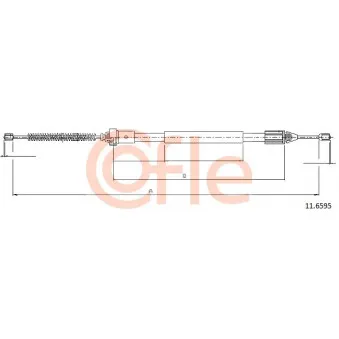 Tirette à câble, frein de stationnement COFLE