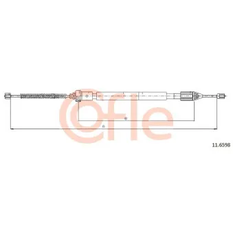Tirette à câble, frein de stationnement COFLE