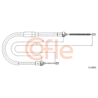 Tirette à câble, frein de stationnement COFLE