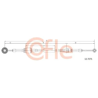 Tirette à câble, boîte de vitesse manuelle COFLE