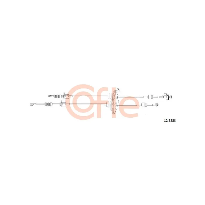 Tirette à câble, boîte de vitesse manuelle COFLE 92.12.7283