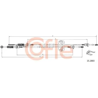Tirette à câble, boîte de vitesse manuelle COFLE