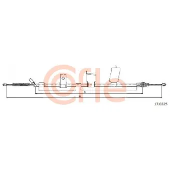 Tirette à câble, frein de stationnement COFLE