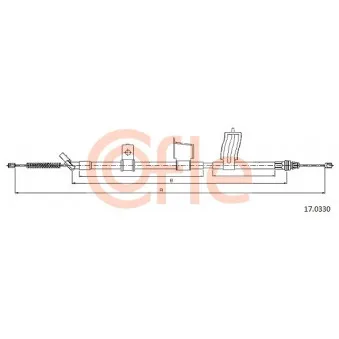 Tirette à câble, frein de stationnement COFLE