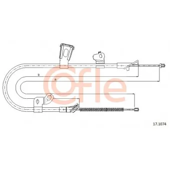 Tirette à câble, frein de stationnement COFLE