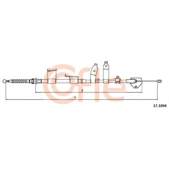 Tirette à câble, frein de stationnement COFLE