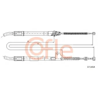 Tirette à câble, frein de stationnement COFLE