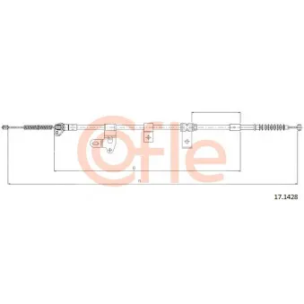 Tirette à câble, frein de stationnement COFLE