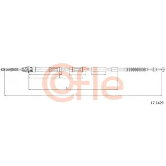 Tirette à câble, frein de stationnement COFLE