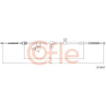 Tirette à câble, frein de stationnement COFLE
